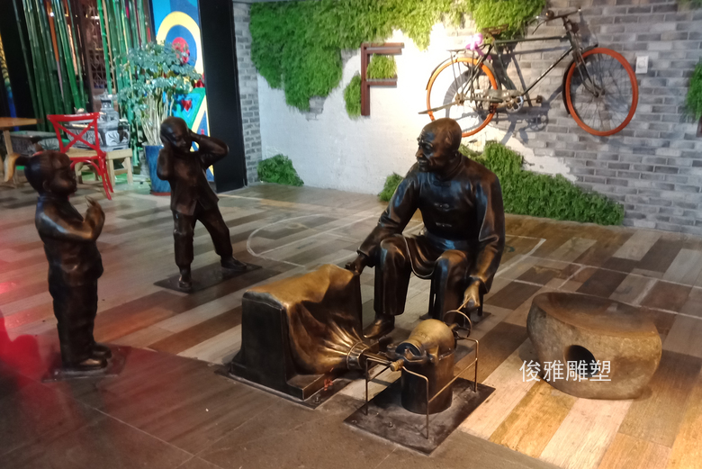 济南高新万达铸铜雕塑