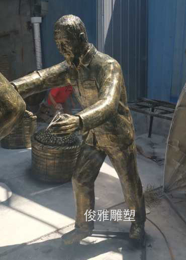 浙江湖州玻璃钢仿铜雕塑